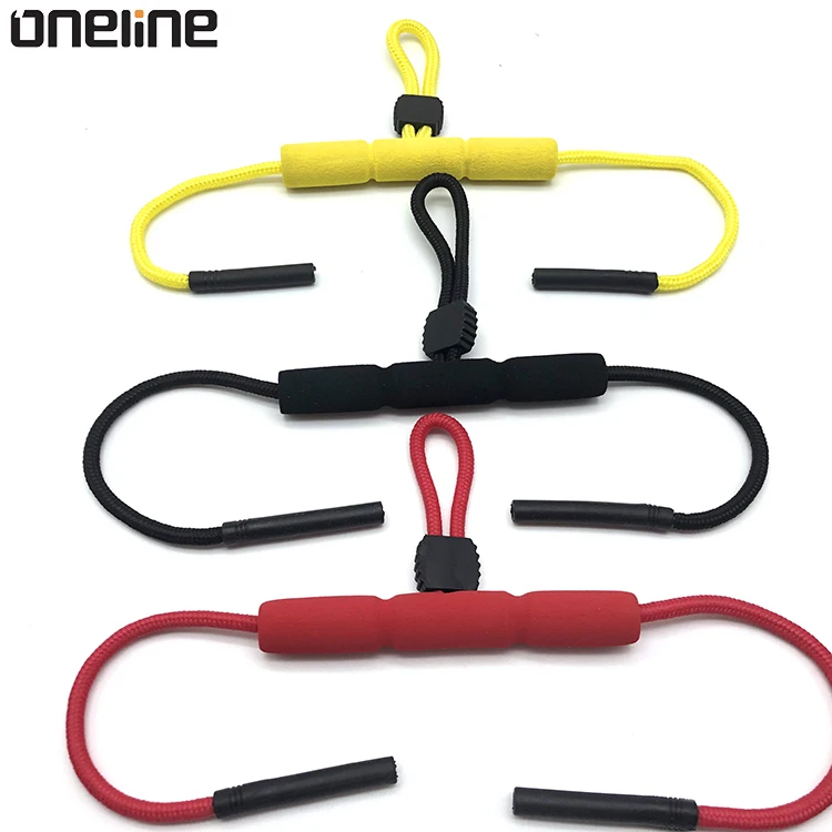 

2021 New Fashion Ajustable Floating Sunglasses Strap Eyewear Cord Glasses Chains Holder Sports Lanyard, Red/black/yellow