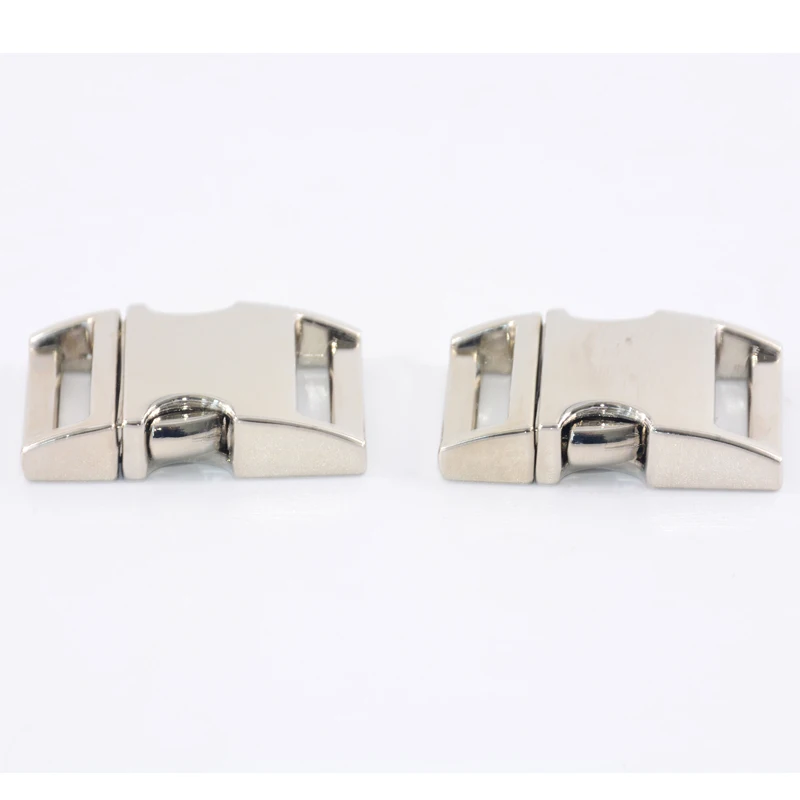 

Side Release Zinc Alloy Metal Buckle For Dog Collar Accessories, Silver