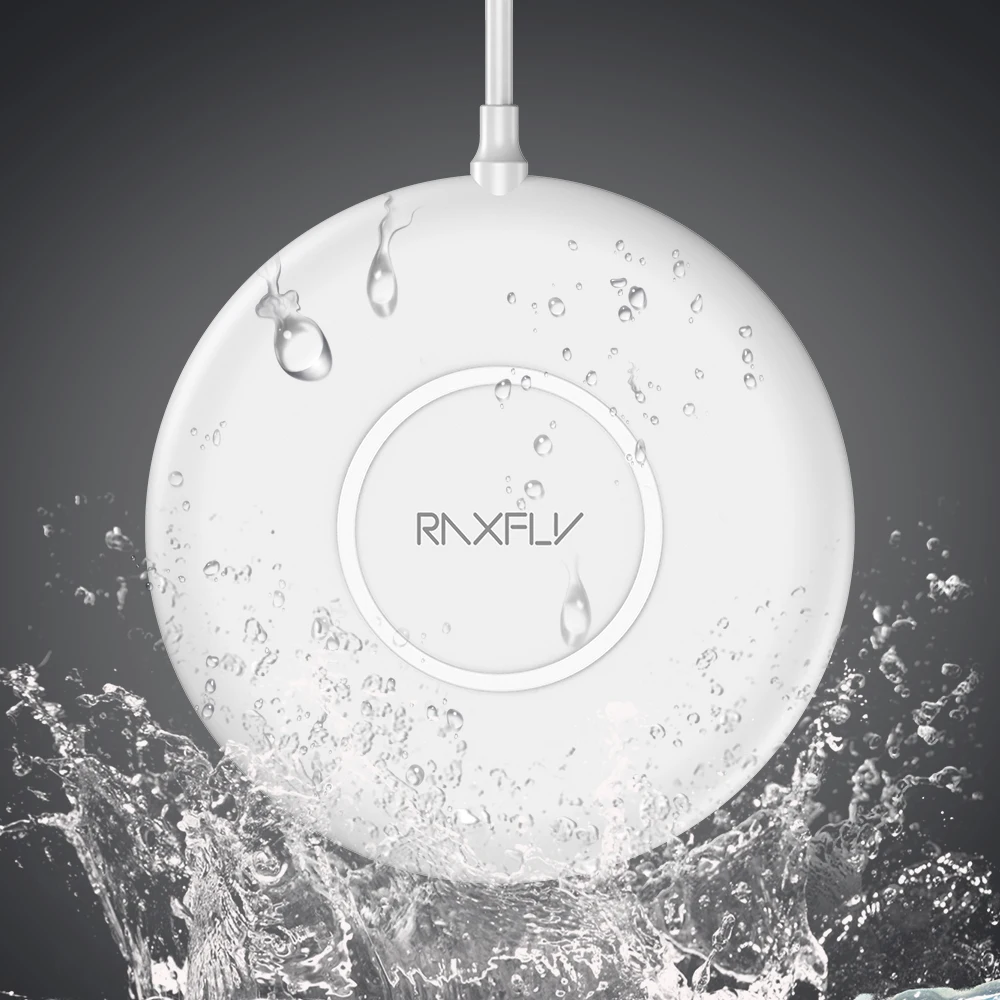 

Great Free Shipping New Design RAXFLY Waterproof Wireless Charger 10W Qi Wireless Charger