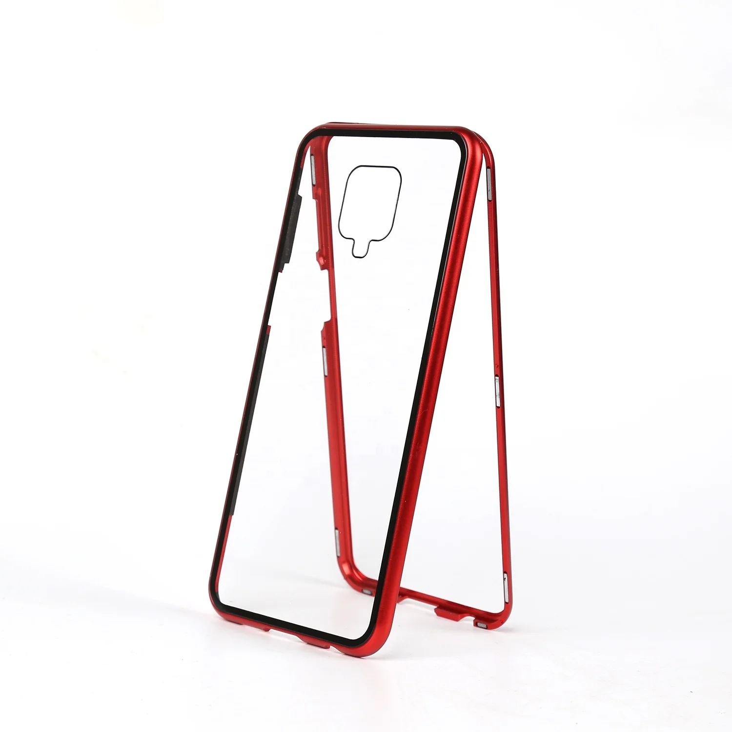 

360 Magnetic Adsorption Phone Case Luxury Metal Bumper Tempered Glass Back Shell For Xiaomi Redmi Note 7 Pro Mi 9 8 9T K20 CC9 6