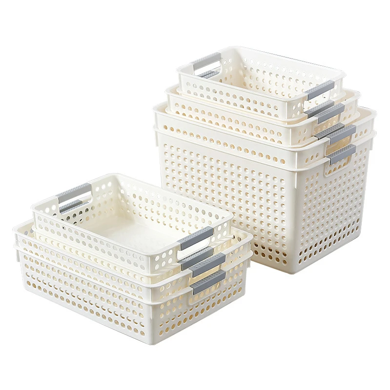 

Hot Selling Factory Price Clothing Storage Organizer PP Plastic Sundries Storage Box Kitchen Storage Basket