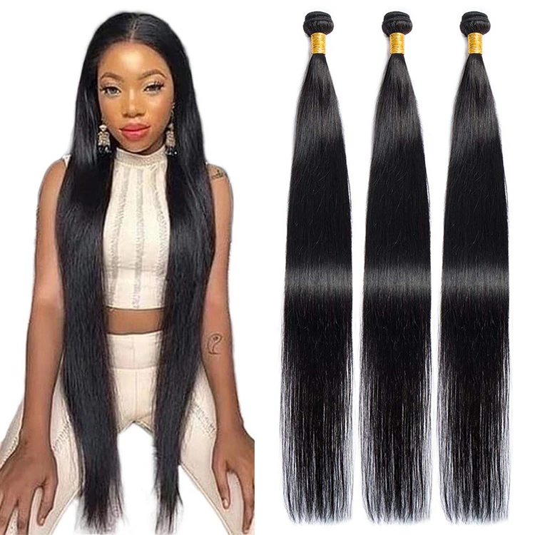 

Wholesale Cuticle Aligned Virgin Hair Cheveux Naturel Bresilienne 100 Unprocessed 10 a Hair Cheveux Afro Cabello Al Por Mayor, Natural black