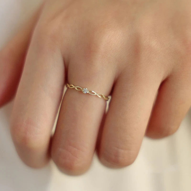 

Fashion jewelry 925 sterling silver gold plated hollow diamond CZ adjustable open ring for women