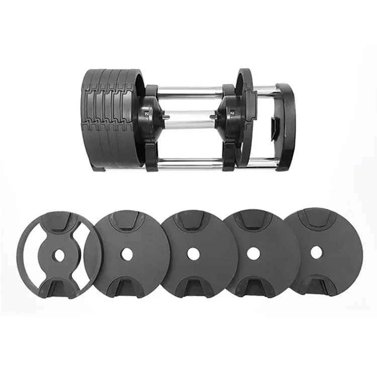 

2021 Best Price Wholesale Body Building Dumbbells 20kg Adjustable Dumbbell Set, Black