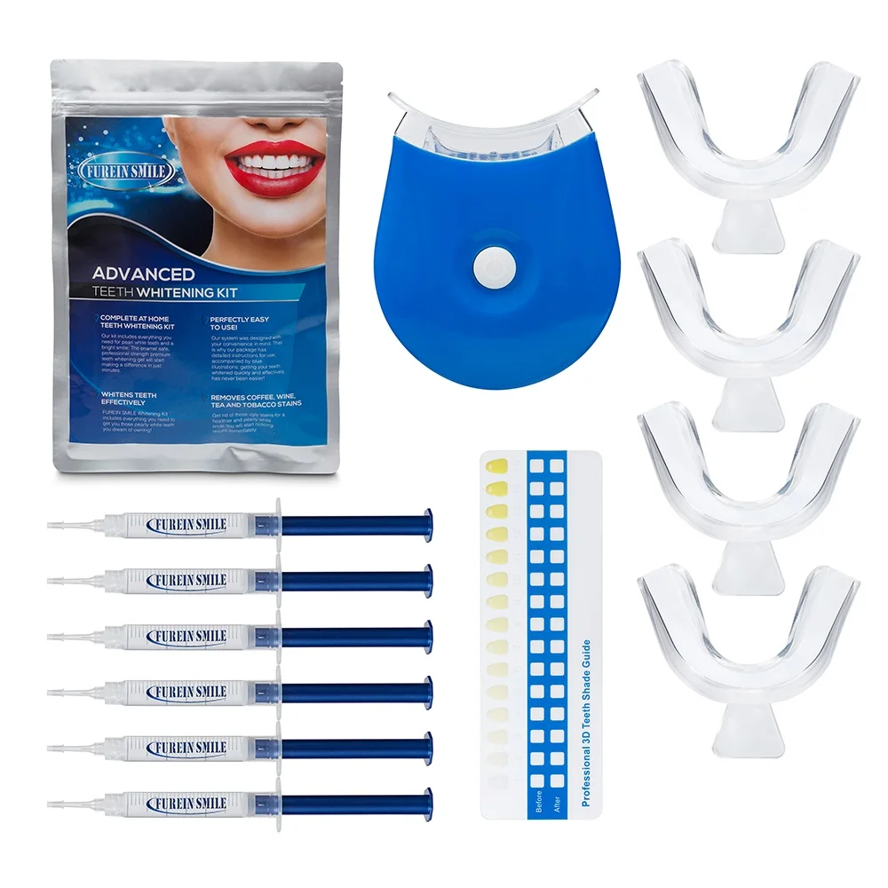 

Free Shipping Label Teeth Whitening Kit With Thermoforming Mouth Whitening Trays