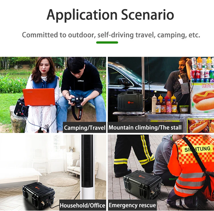 
New design portable solar generator 1500w 1000w 500w power station for Home laptop Outdoor RV 