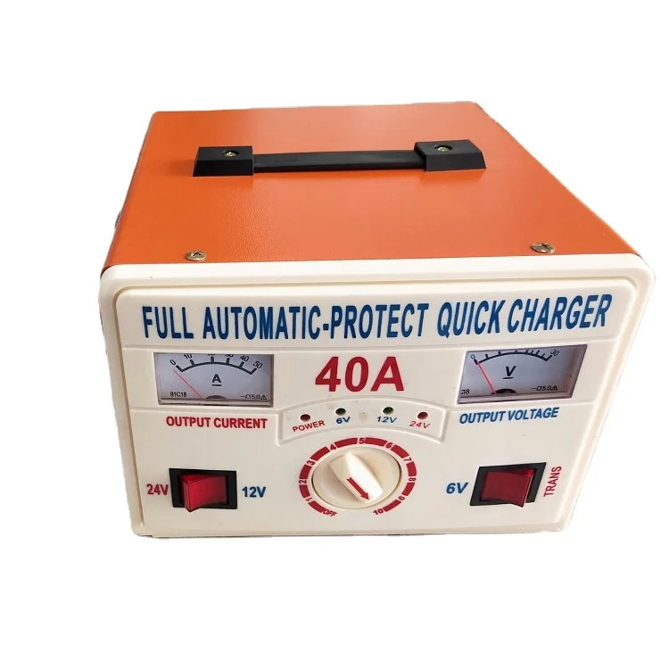 

SSTH fast charging portable digital LCD display 12v 40a intelligent battery charger for car, Blue