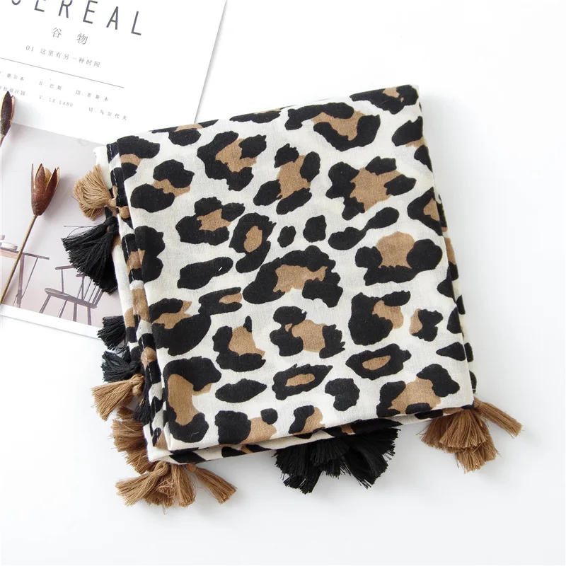 

England style leopard super warm tassel Shawl scarf, Picture are available