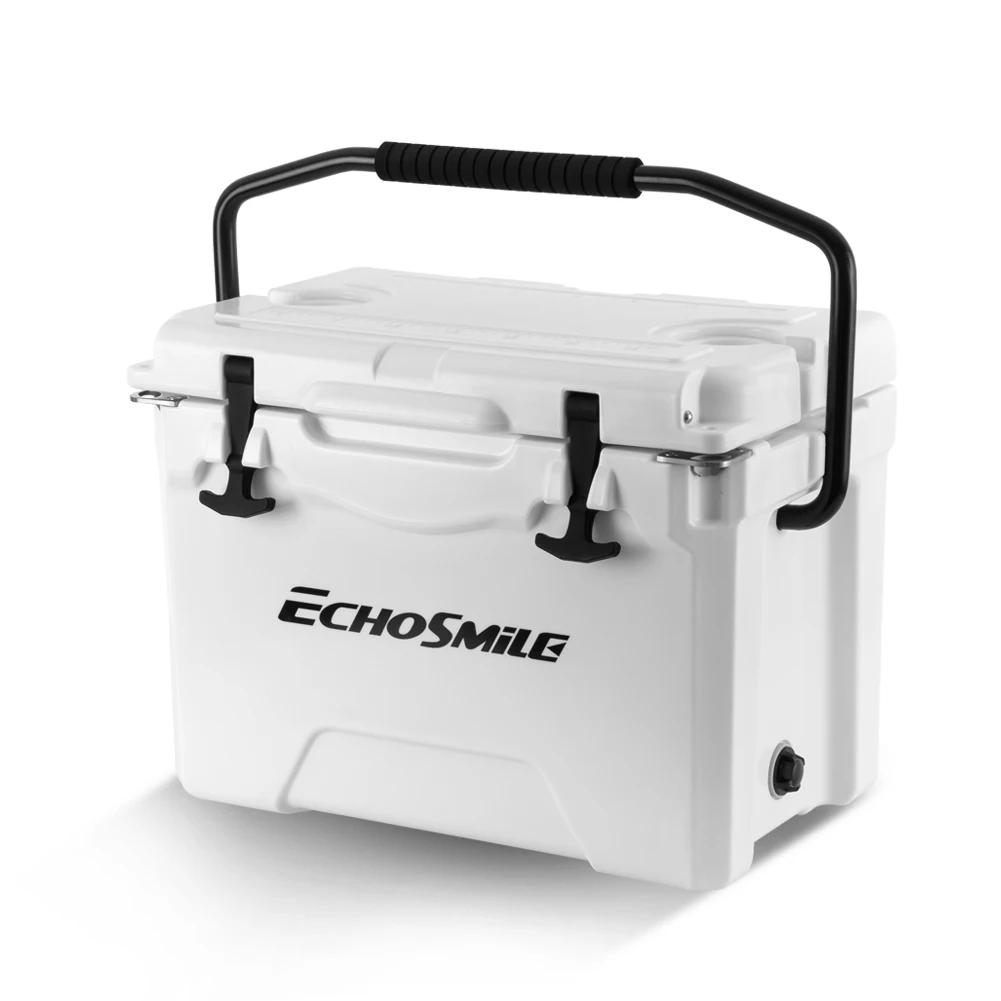 

EchoSmile 25 Quart Rotomolded Cooler, Portable Ice Chest Cooler with Durable Handles, Keep Ice Up to 5days, Jockey Box DIY