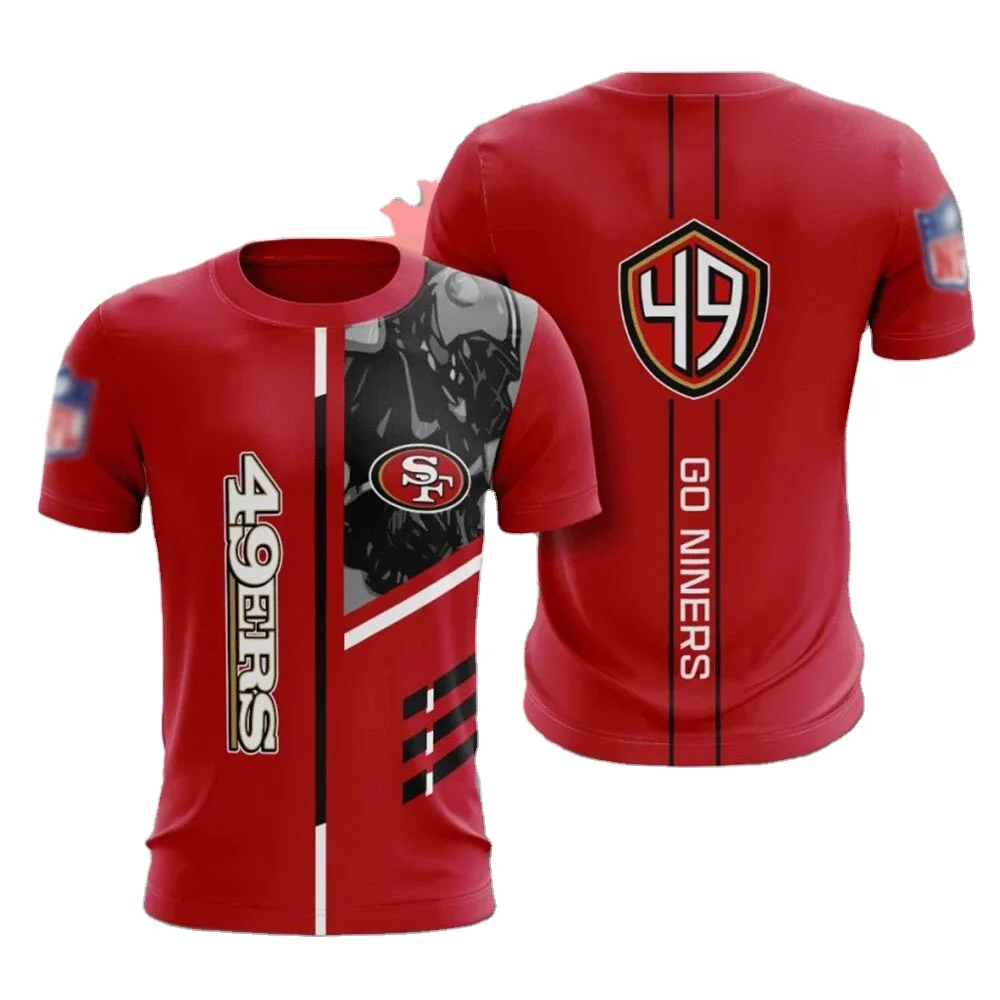 

2021 NFL Cowboys Buccaneers Steelers Packers cotton absorbing sport short sleeves 32 teams T-shirt Jersey, Mix color