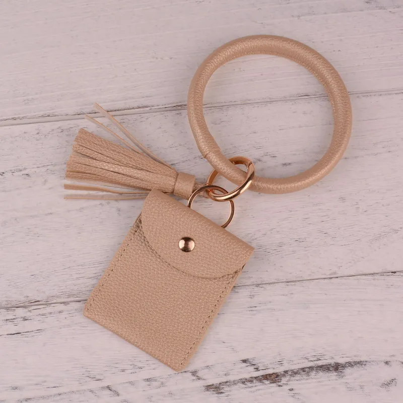 Key Ring Bangle Mini Clutch Wallet Personalized Fashion Pu Leather