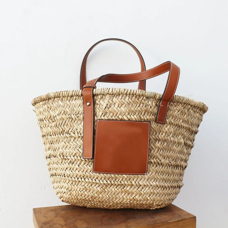 

Woven Bag Rattan Bags Handbag Wholesale Straw Bags Tote Summer Beach