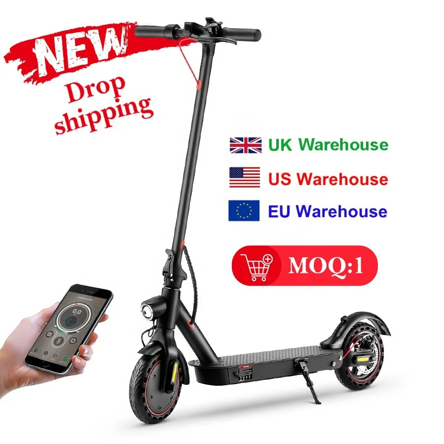 

iScooter E9D i9pro USA EU 350W Motor 8.5inch 30kmh APP Two Wheel Foldable Adult Electric Scooter EU Warehouse DDP Drop Shipping, Black