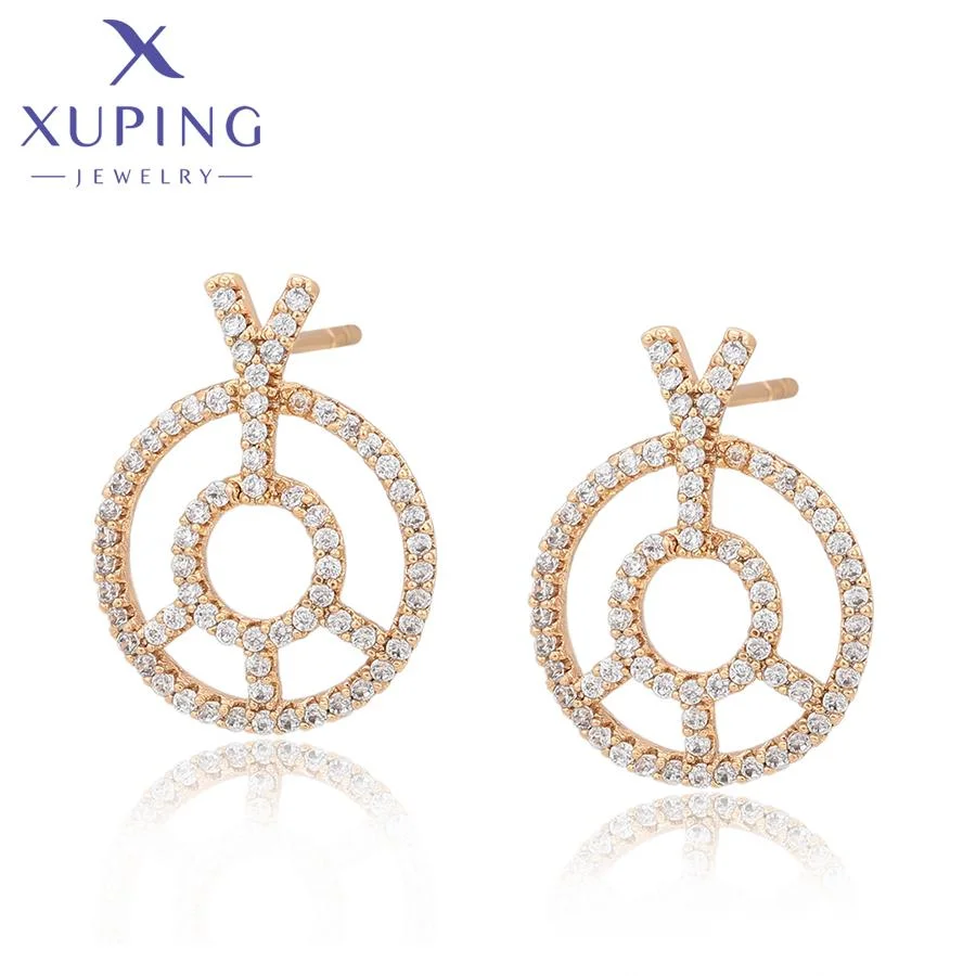 

C000012800 XUPING Jewelry Wholesale Fashion Synthetic CZ Gold Plated Copper Jewelry Earings Jewelry Women Stud Earrings