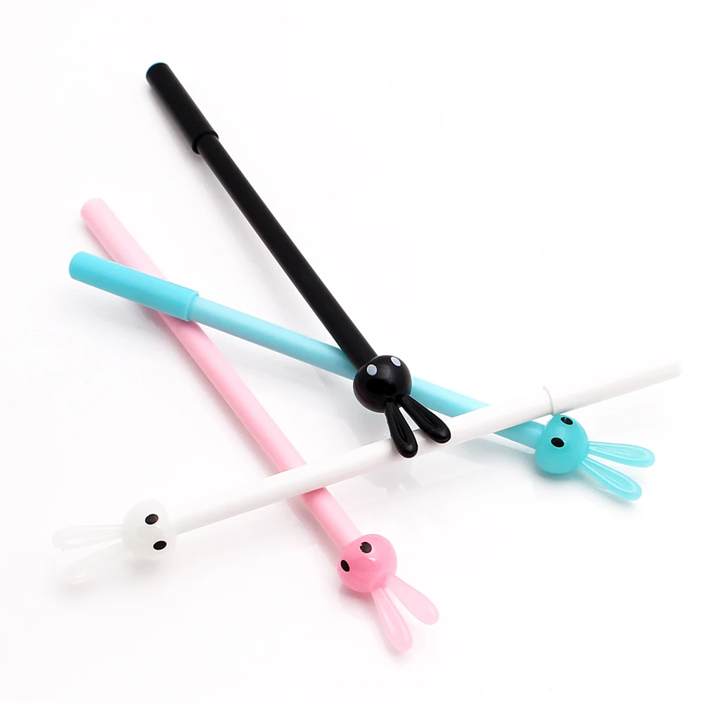 

0.5mm Cute Kawai Plastic Rabbit Gel Pen With Logo