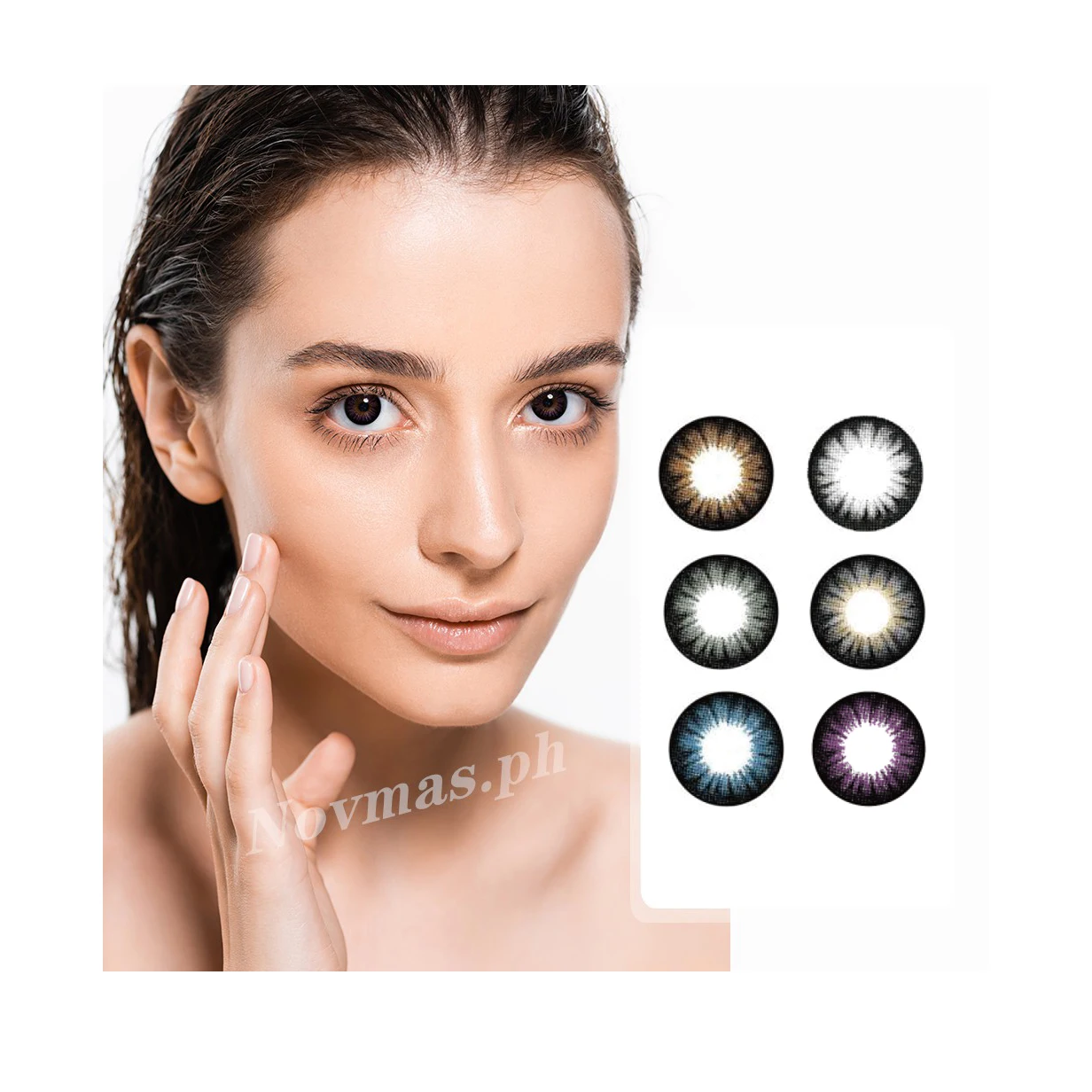 

Novmas Free Shipping European Women Beauty Eye Lenses Color Contact Lens 2021