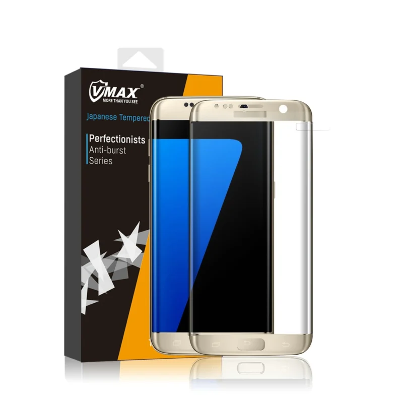 

High Quality 9H 2.5D Round Edge Tempered Glass Color screen protector for Samsung Galaxy S7 Edge (Glass Shield)