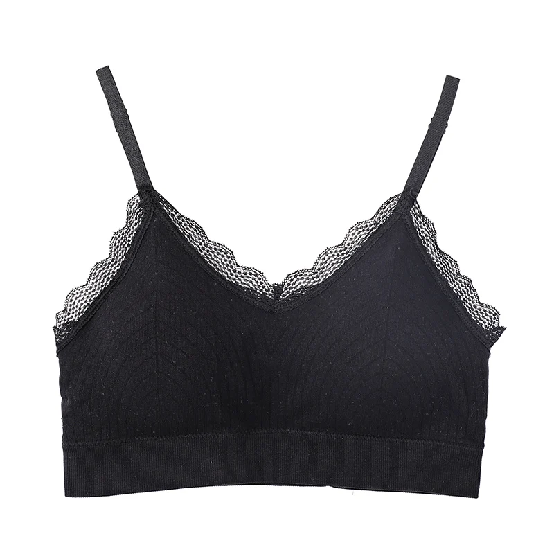 

2021 new sport bras for young lady ,solid color and lace
