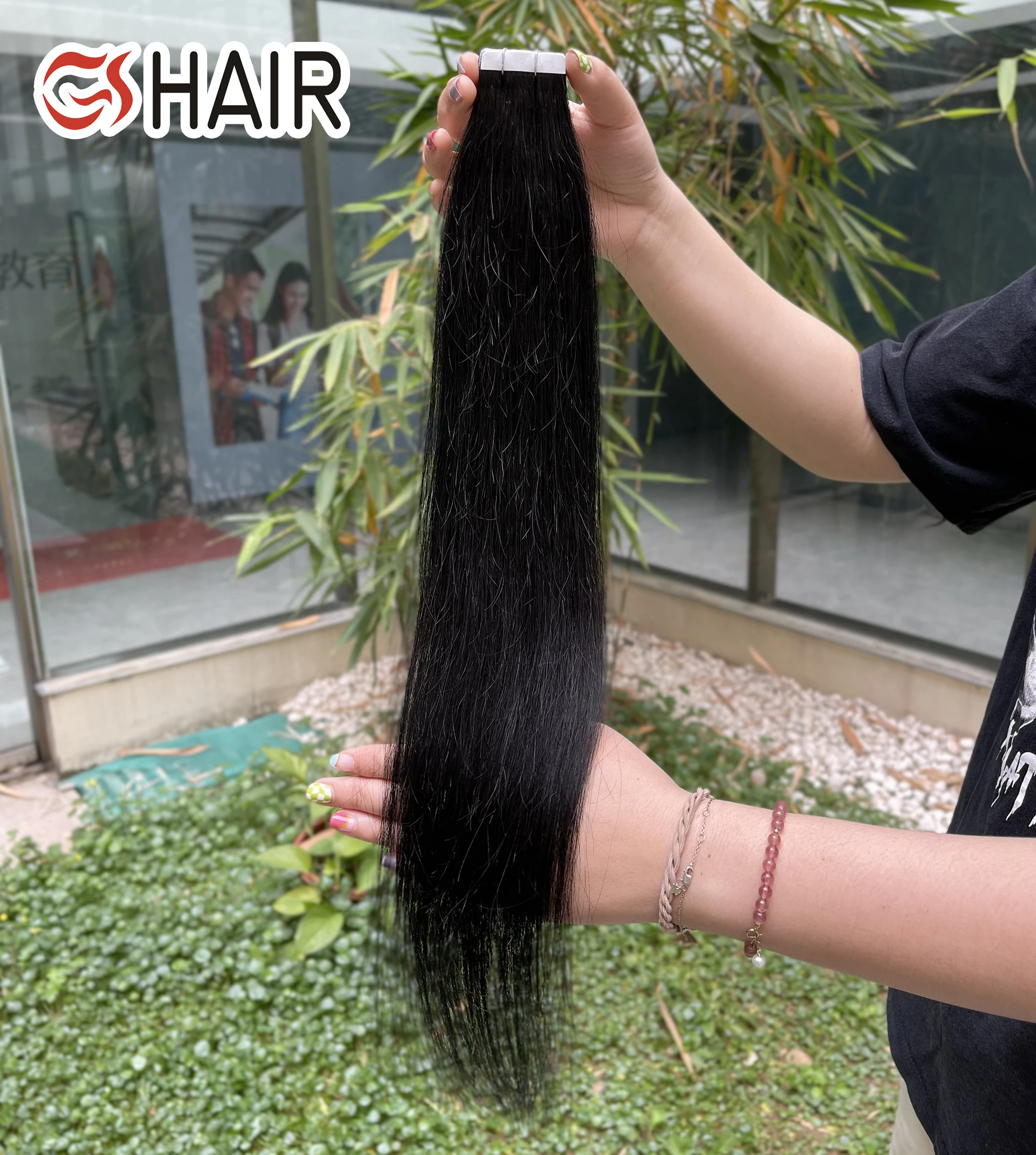 

Wholesale Double Drawn russian Skin Weft Tape Ins Extensions, GShair 100% European Hair invisible Tape In Human Hair Extension, 1# #1b #2 #4 #6 #8 #10 #16 #18 #99j #27 #24 #613 #60 #33