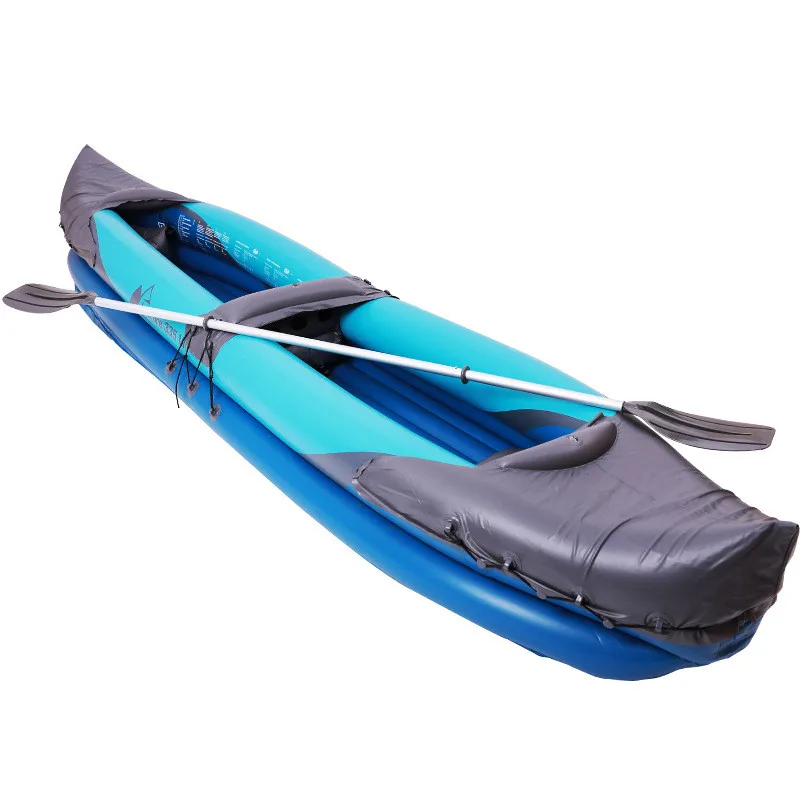 

Fashion design pvc Single rowing boats inflatable canoe/kayak Canoeing fishing kayak, White