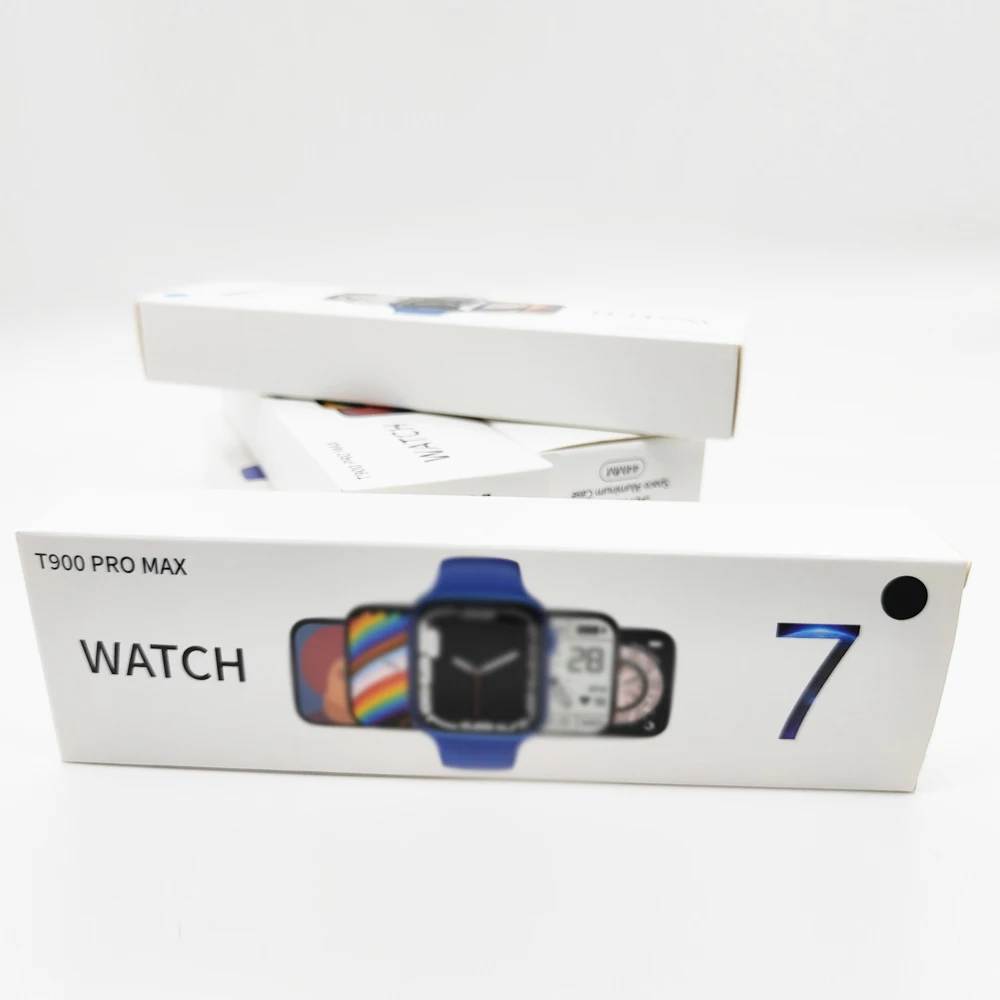 

1.75 Reloj intelligent wearable devices IWO7 Full Touch Fitness Tracker Series 7 Smartwatch T900 Pro Max, 6 colors