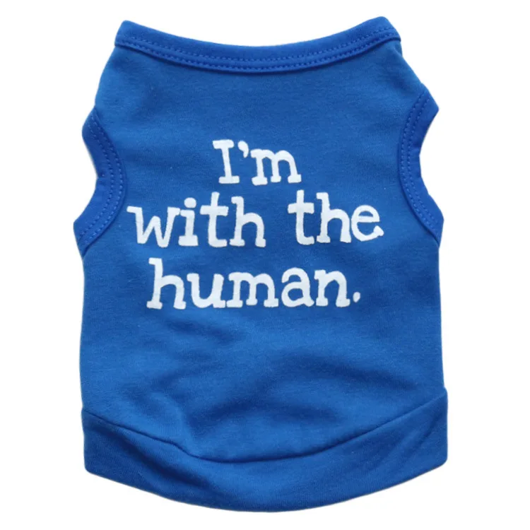 

Dog Shirts Pet Printed Clothes with Funny Letters Summer Pet T Shirts Cool Puppy Shirts Breathable Dog Outfit Soft Dog Sweat