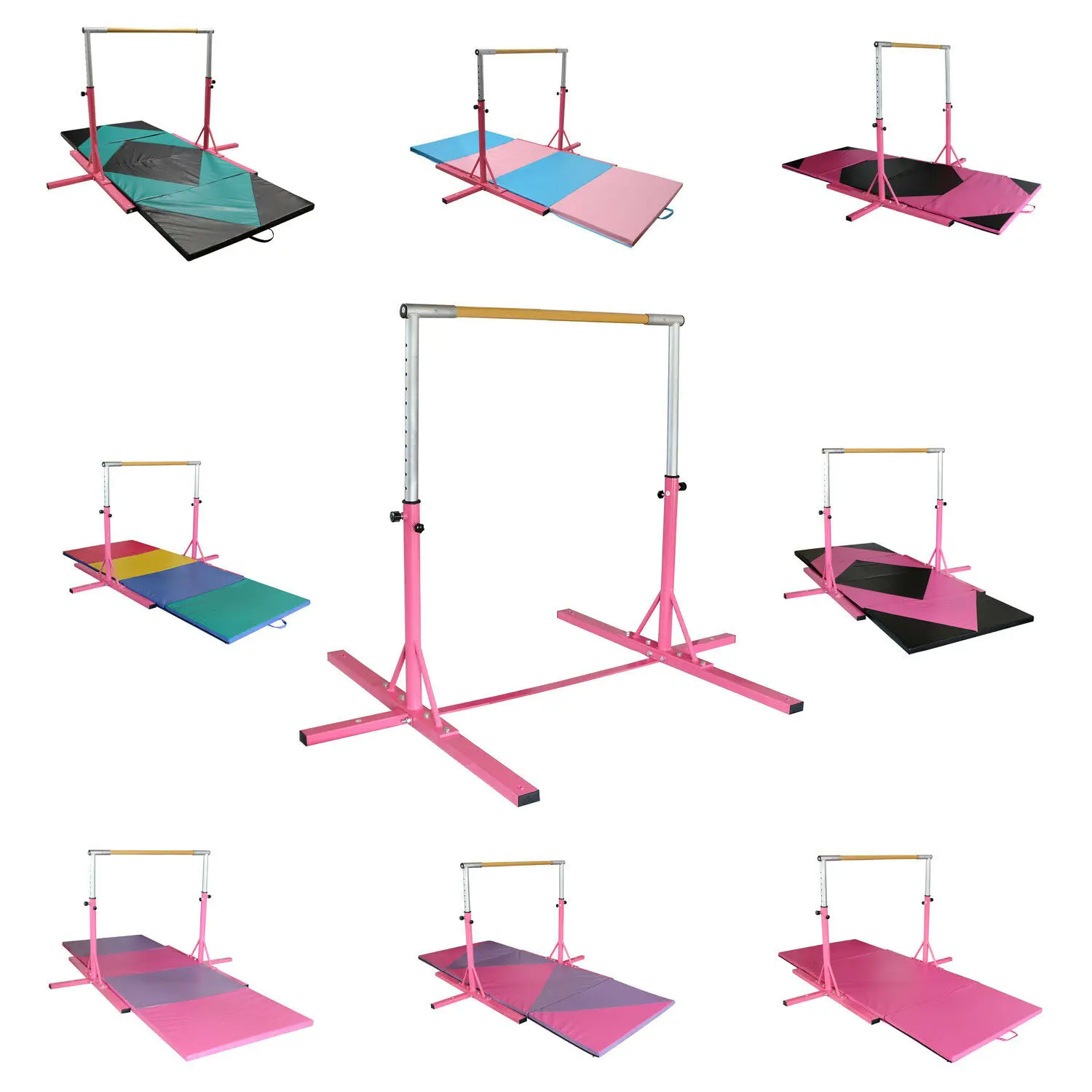 

130cm Adjustable For Kids Exercise Gymnastic Bar Horizontal Sports Gym Training kids kip bar gym equipment online, Any