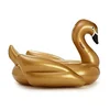 Elegant inflatable golden swan swimming float