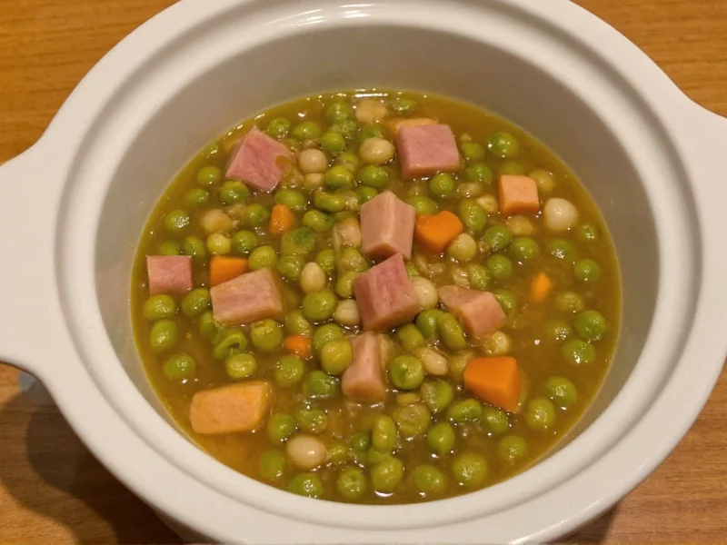 Perfect Crockpot Split Pea Soup with Ham Recipe