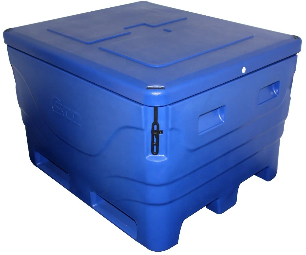 600L insulated fish storage ice box