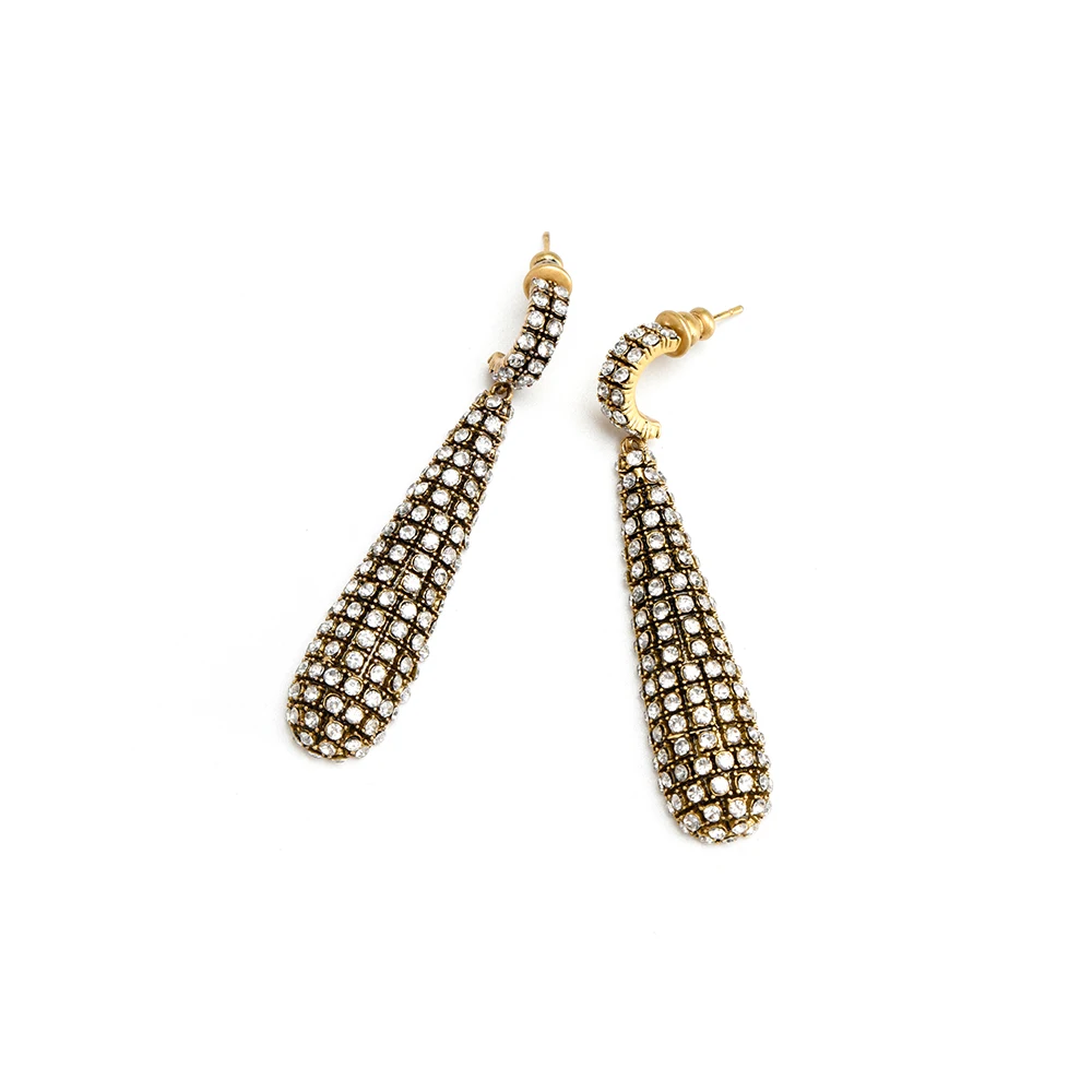 

Womens Jewelry 2021 Hoop GEO Earrings Hypoallergenic Inlay Zircon Earring with Pendant, Golden,silver