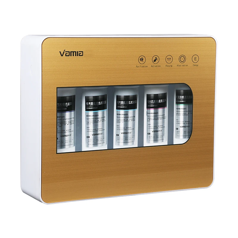 

Vamia water purifier machine HMU-V2G big flow 2L/min 5 stage activated carbon PP UF filter water purifier home