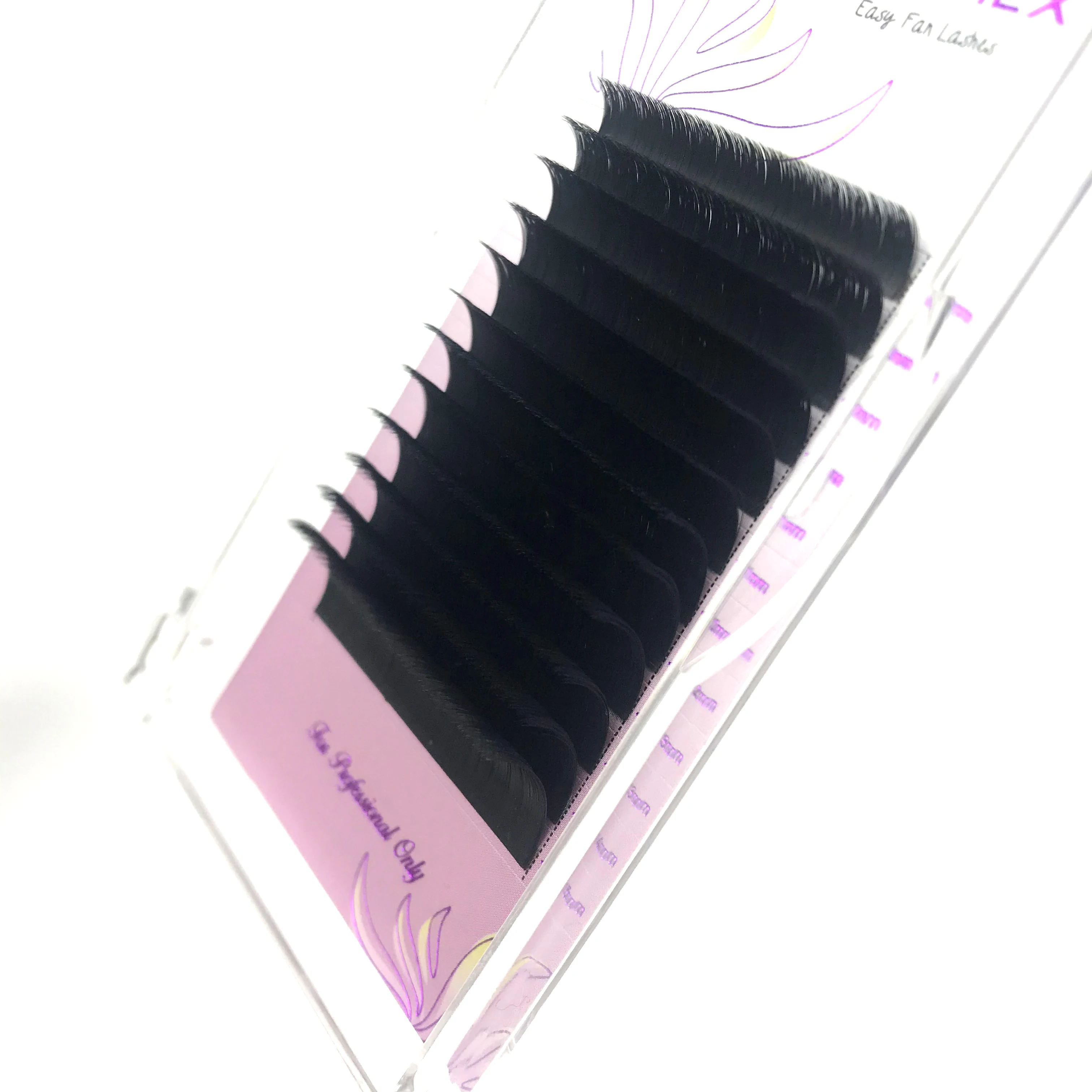 

Professional volume eyelash extension wholesale fan eyelashes easy fan eyelash extensions, Matte black