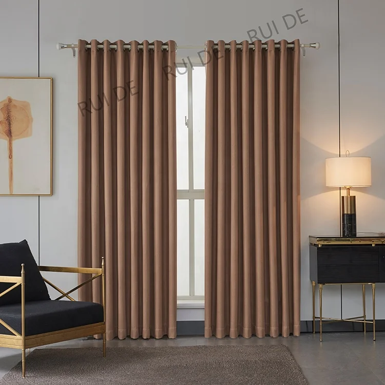 Fabric Shades Blackout Curtains For Apartment Living Room