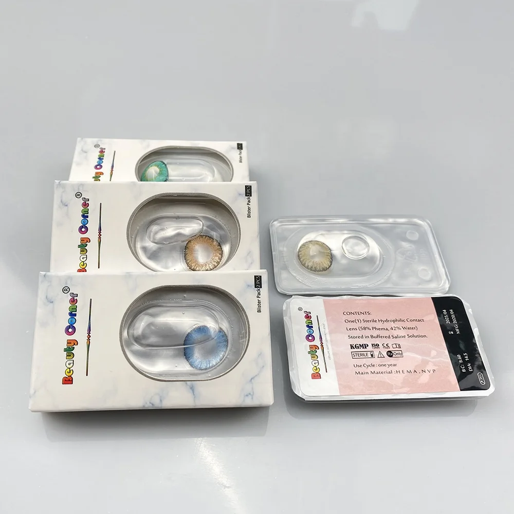 

Beauty Coner Series all styles Yearly Color Contact Lens Yearly Use Colored Lens Soft Cosmetic Contact Lens for eyes