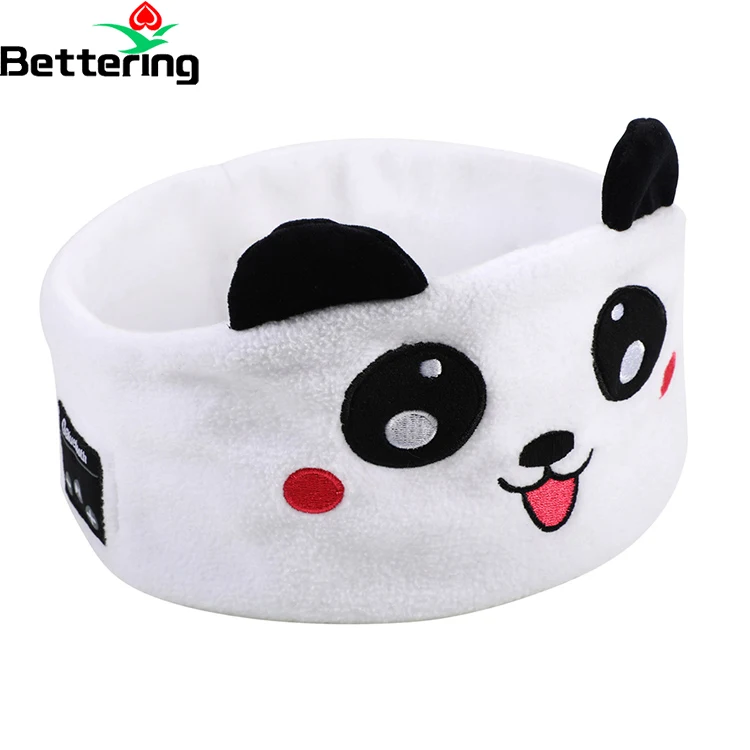 

cotton sleeping cute cat ear bear panda kids wireless bluetoot eyes blinder patch shield headband earphones cartoon headphones