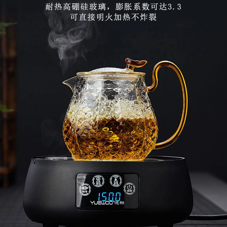 
Chinese 600ml High Borosilicate Glass Teapot With Infuser 