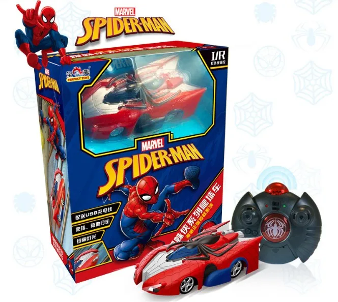 spiderman wall climbing car