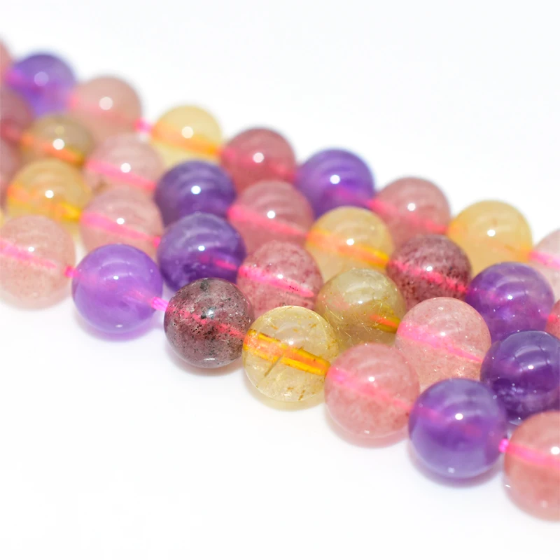 

Trade Insurance 6mm/8mm/10mm High Grade Natural Super Seven Crystal Loose Beads