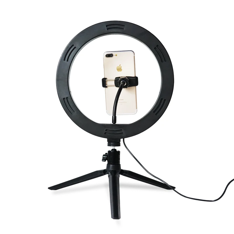 

10" LED Photography Ring Light selfie ring light with tripod stand Dimmable 3500K-8500K Lamp Light Ring for iPhone Android, Warm white , cool white