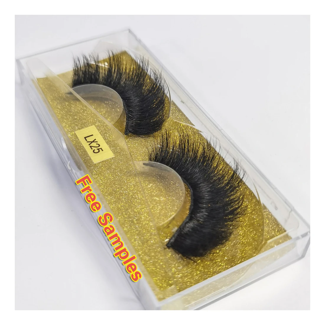 

Free Sample Eyelash Extension Wimpern Lashbox 3D eyelashes Faux Cils De Cils Fur Fluffy Mink Other Lashes KAVVAWU 25mm