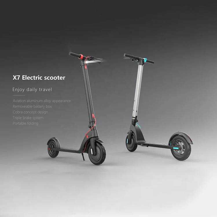 

X7 Electric Kick Scooter for Adult Removable Battery 36V 350W 10 Inch Two Wheel Foldable Electric Scooters