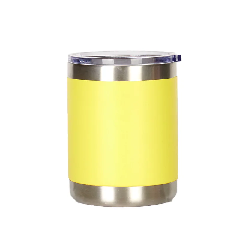

High Quality Customized Coffee Mug Travel Powder Coating Double Wall 304 Stainless Steel Mug Tumbler, Black/white/pink/green