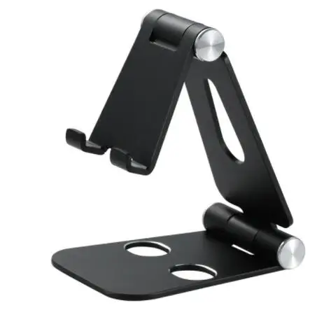 

Multi-Angle Adjustable Cell Phone Stand Foldable Aluminum Stand Holder for Mobile Phone, Black