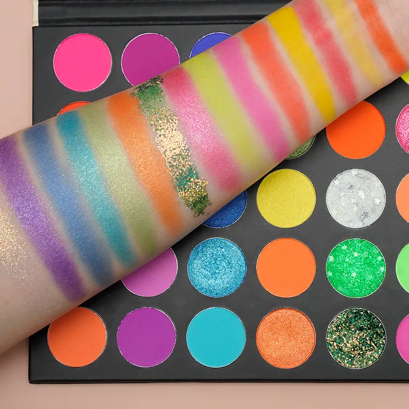 

makeup set custom eyeshadow palette private label glitter eye shadow vegan