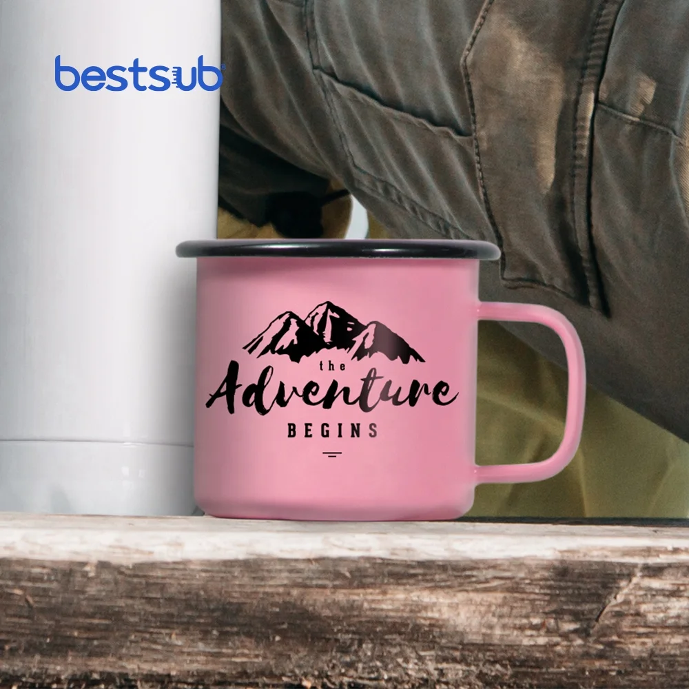 

Bestsub Matt Color Printed Tazas Customized Logo Sublimation Blanks Item Blank Ceramic Mug Custom Camping Enamel Tea Coffee Cup, Matt purple