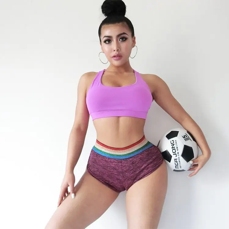 

Europe And America New Hot Sports Yoga Fitness Sexy Leggings Women'S Shorts