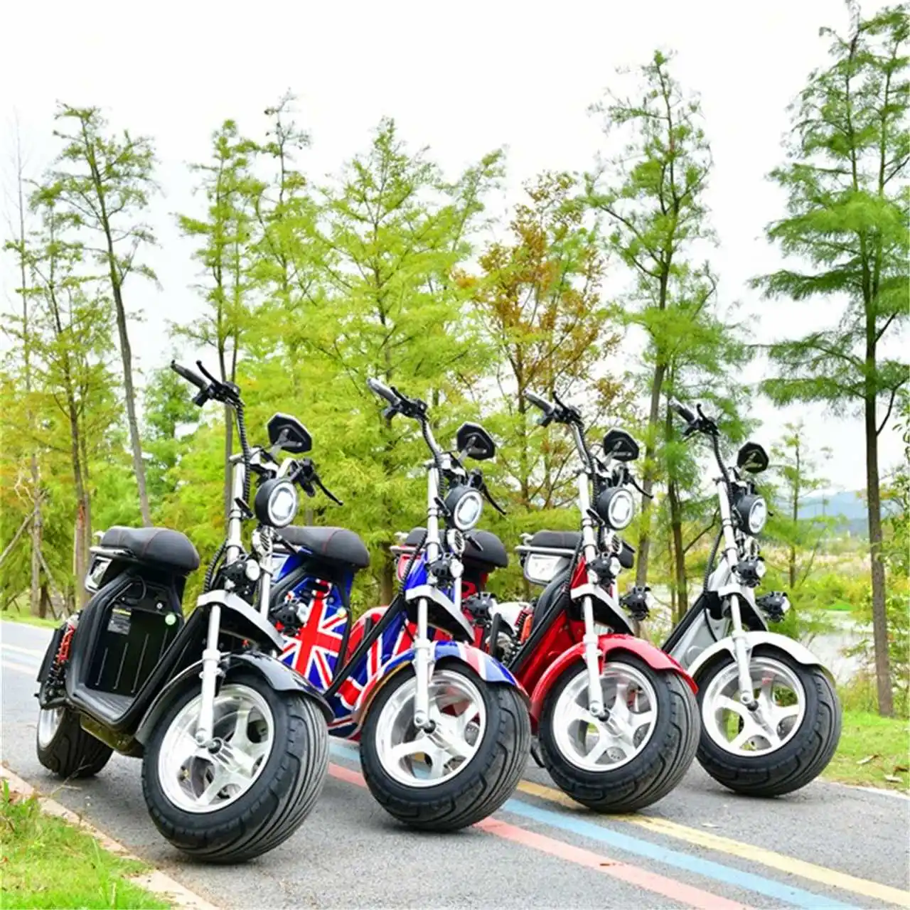 

Fashion Chopper Model M8 China Factory 3000W 12/20/30AH EEC COC Electric Scooters Citycoco Adult Two Wheel