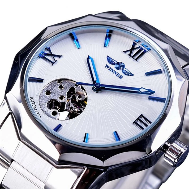 

2021 Fashion Watch Skeleton Mechanical Brand Your Own Mens Luxury Gold Custom Logo Automatic Gold Watches Men Wrist Relogio Mas