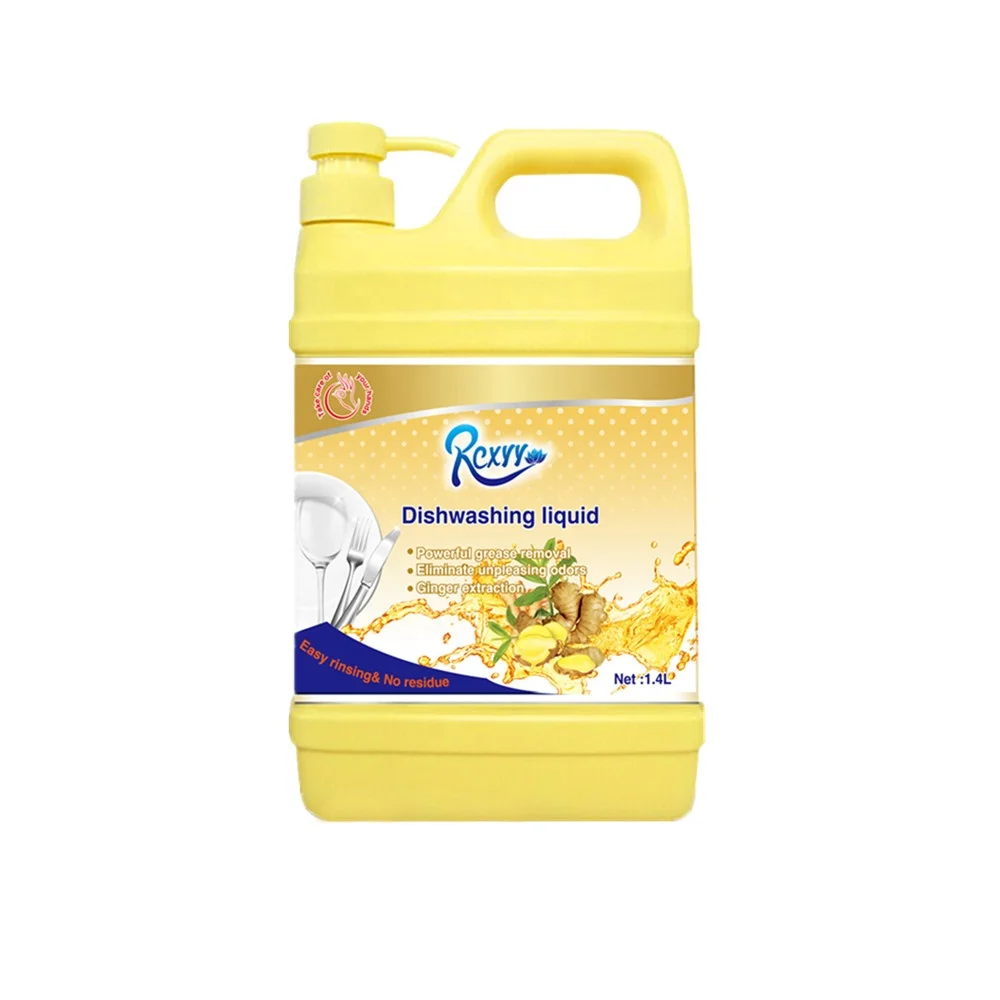 

Good Effect 1.4L Restaurant Plate Powerful Grease Removal Press Pump Bottle Dishwashing Liquid